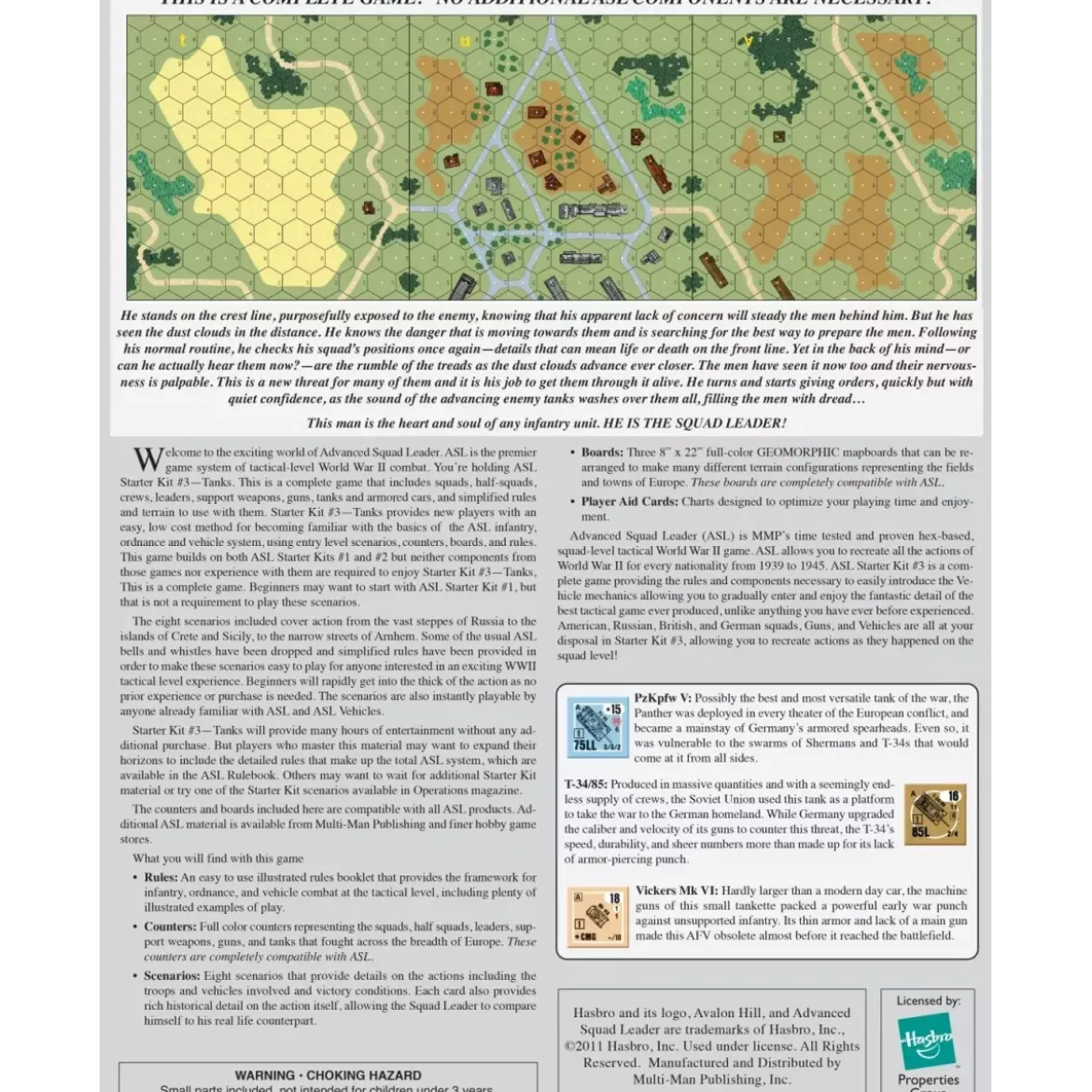 Advanced Squad Leader - Starter Kit 3 : Tanks - Version Anglaise