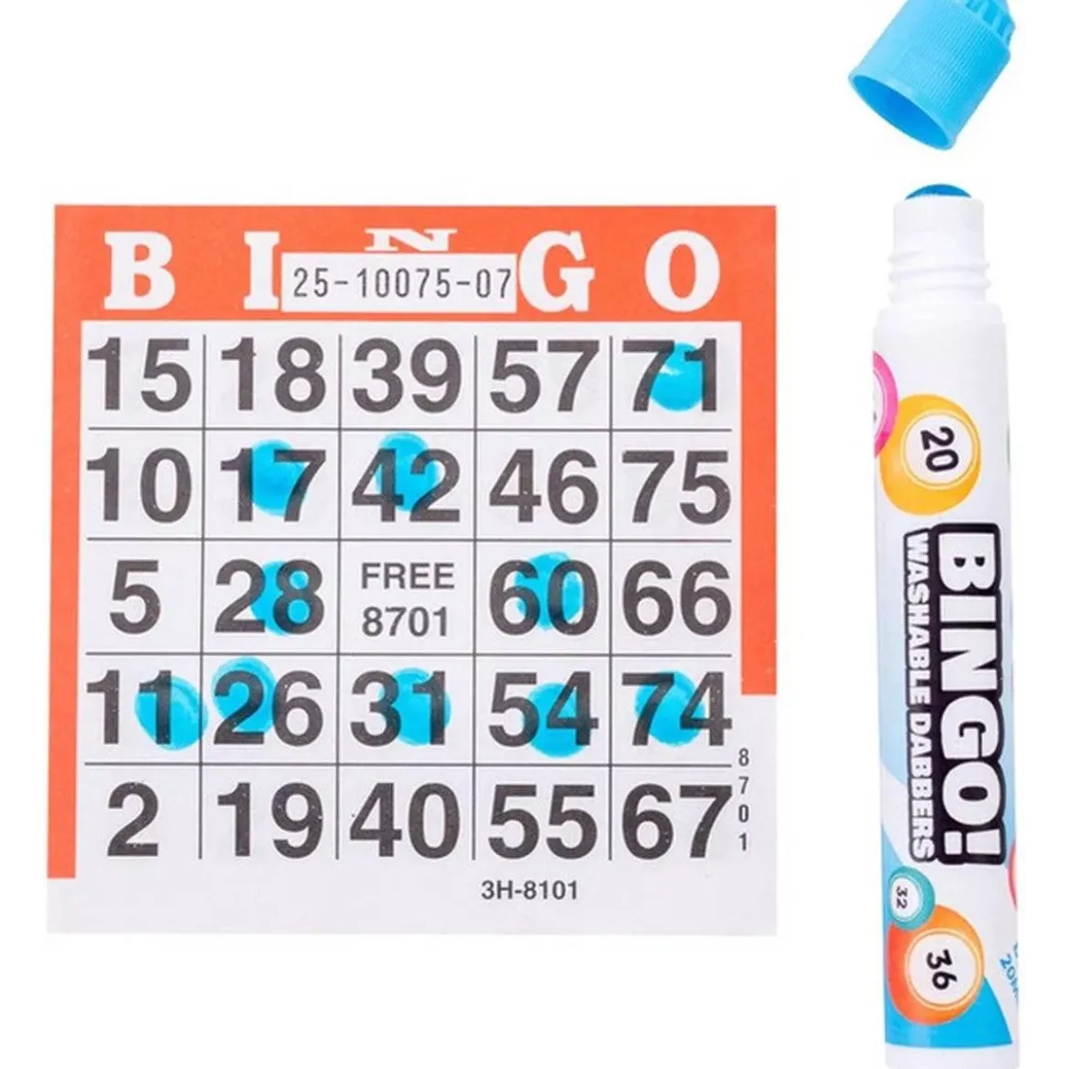 Bingo - Lot de 3 Tampons Marqueurs à points Lavables