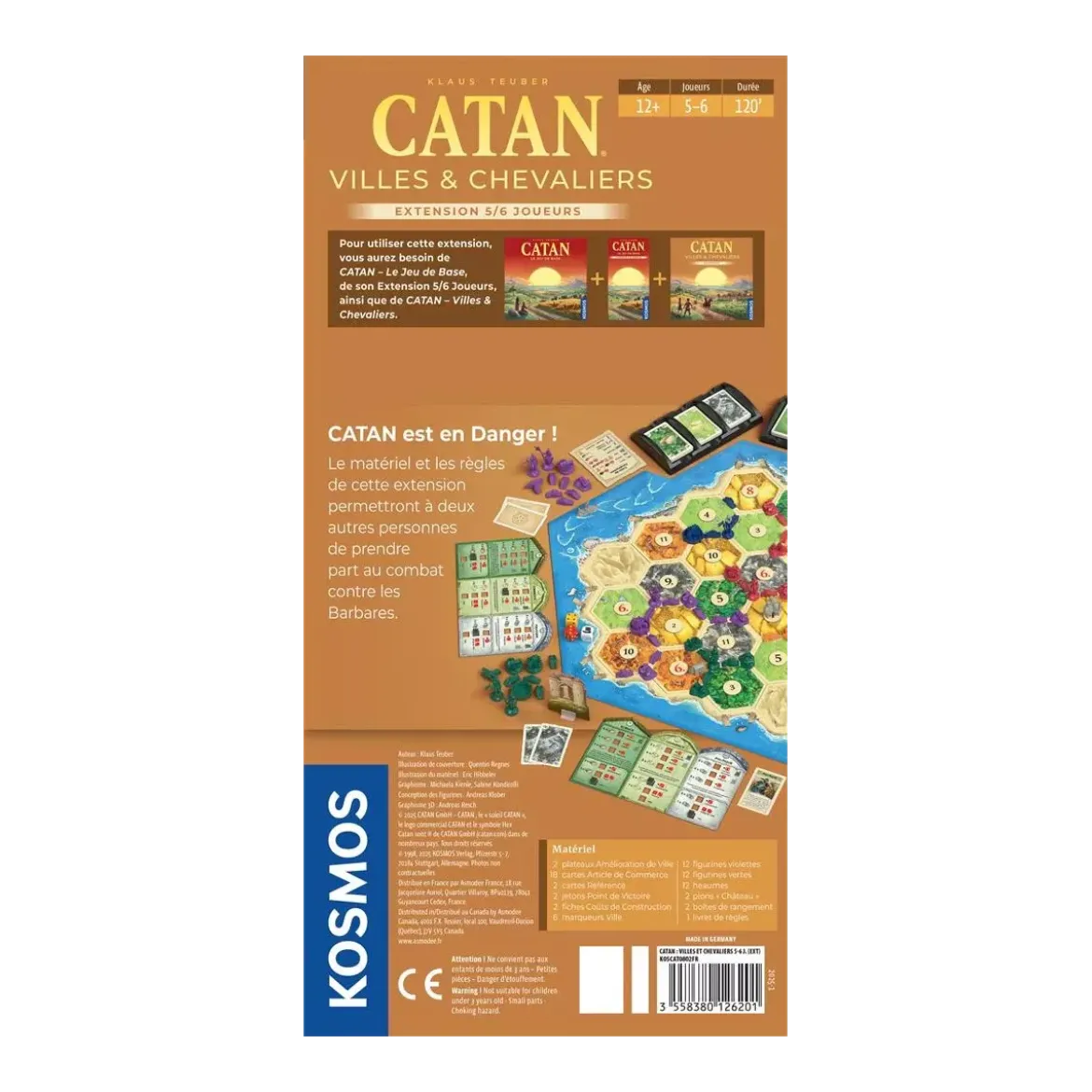 Catan : Villes et Chevaliers 5/6 joueurs - Extension
