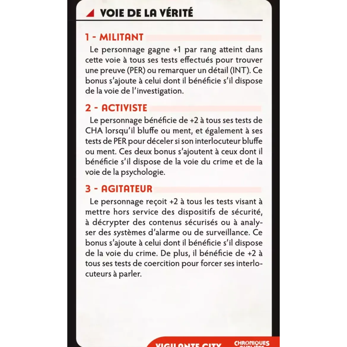 Chroniques Oubliées Contemporain 2ème Édition : Cartes de Voies