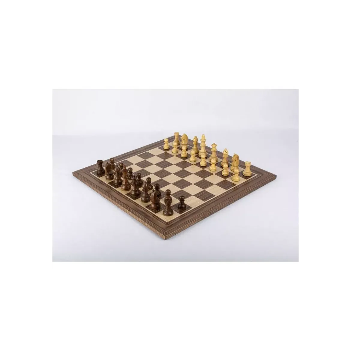 Coffret Jeu d'Échecs Acajou - 50 cm