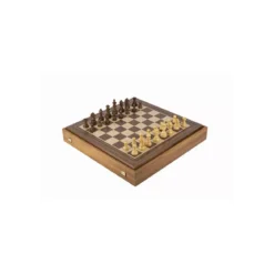 Coffret Jeu d'Échecs Acajou - 50 cm
