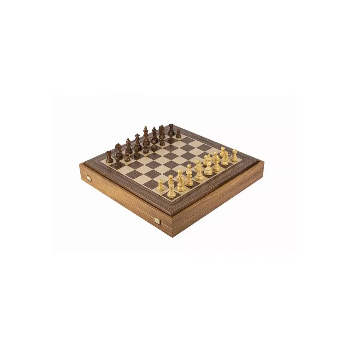 Coffret Jeu d'Échecs Acajou - 50 cm