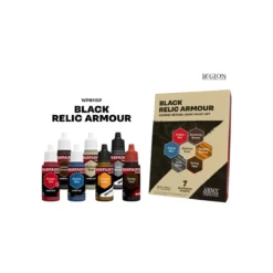 Combat Se7en : Black Relic Armour Paint Set