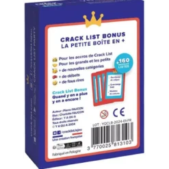 Crack List : Bonus 1 - Extension
