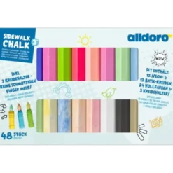 Craie de trottoir Set 48 couleurs - Alldoro