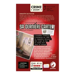 Crime Zoom : Sa dernière carte