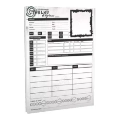 Cthulhu Origines : Bloc de Feuilles de Personnage