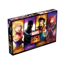Dice Throne Marvel : Black Panther, Captain Marvel, Black Widow, Dr Strange