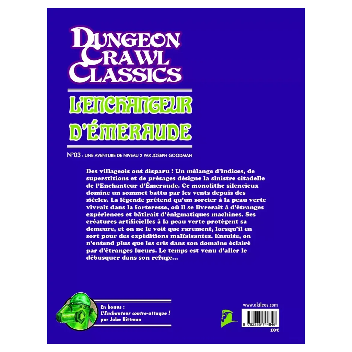 Dungeon Crawl Classics - Numéro 3 : L'Enchanteur d'Émeraude