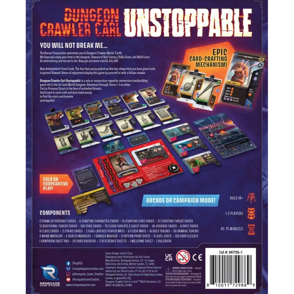 Dungeon Crawler Carl Unstoppable - Version Anglaise