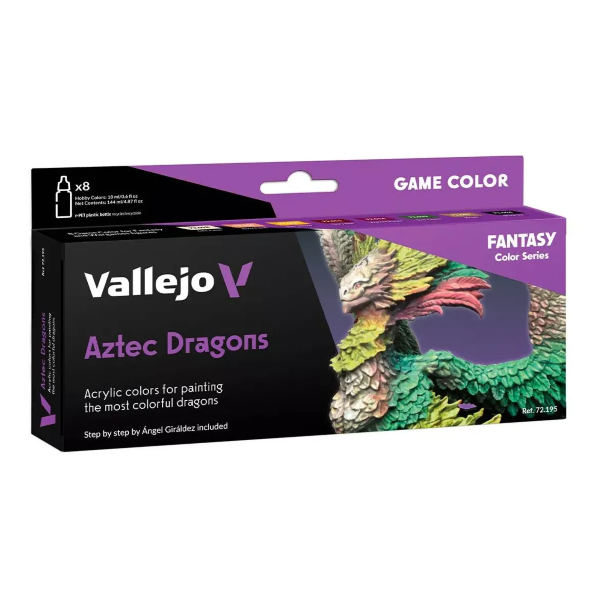Fantasy Color Series 8 Aztec Dragons - Peinture