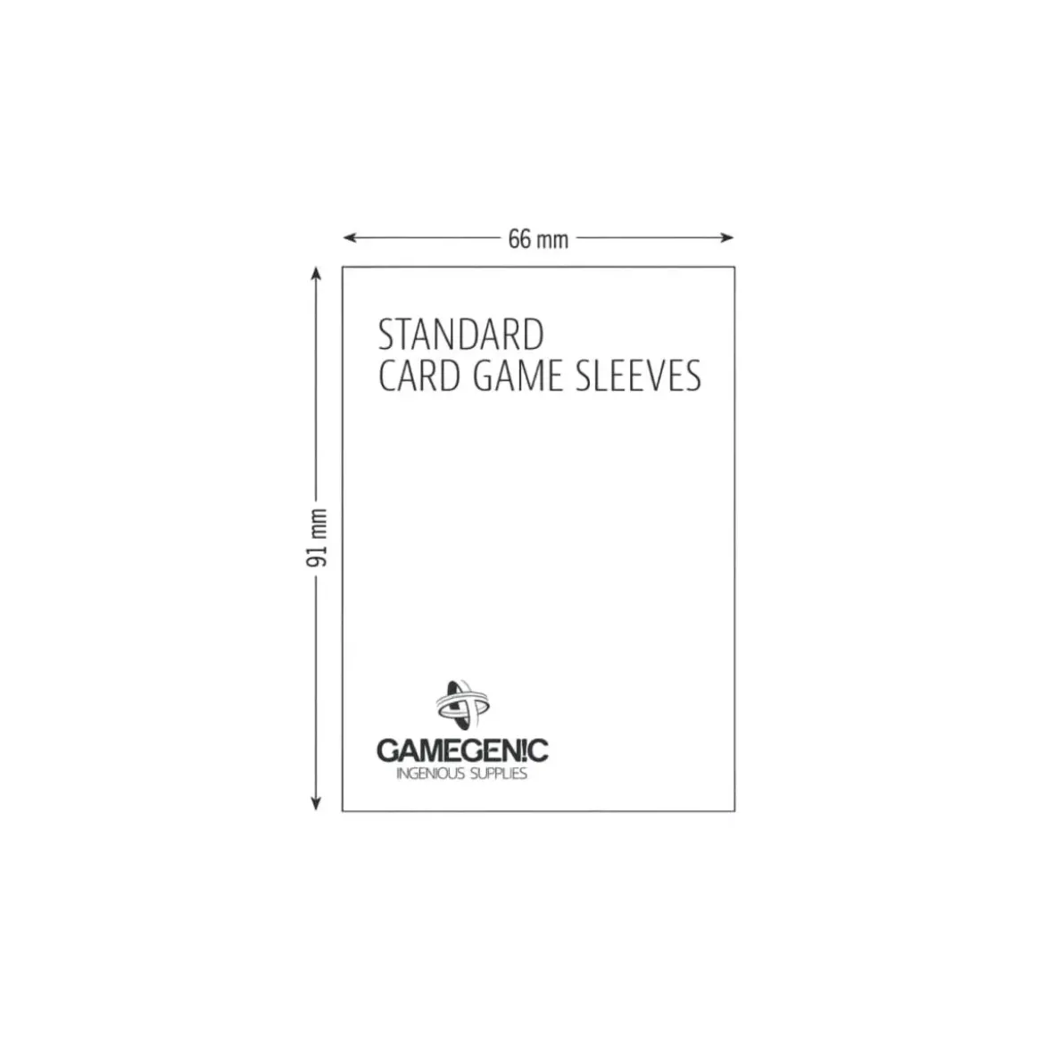 GG : 200 Sleeves Prime - Standard Value Pack Gray - 66 x 91 mm