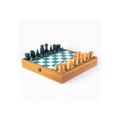 Jeu d'Échecs Bauhaus Bleu - 40 cm