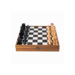 Jeu d'Échecs Bauhaus Noir - 40 cm