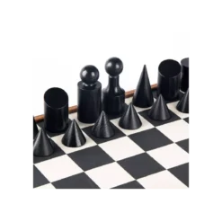 Jeu d'Échecs Bauhaus Noir - 40 cm