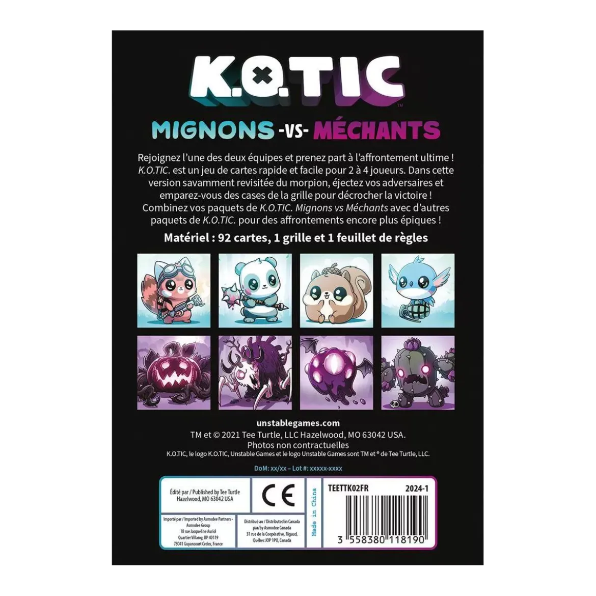 K.O.TIC : Mignons VS. Méchants