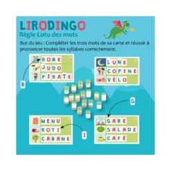 Lirodingo Syllabes et Mots