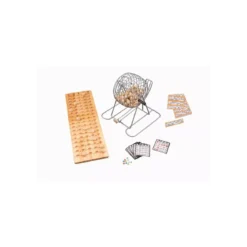 Loto et Bingo - Set complet : Bois et Métal - 18 cm