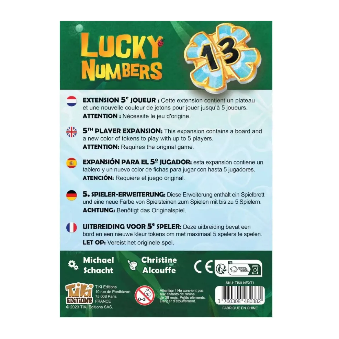 Lucky Numbers : 5ème joueur - Extension