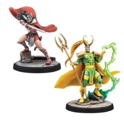 Marvel Crisis Protocol : Mighty Thor, Lady Sif, Thor, Hero of Midgard & Loki, Prince of Lies - Character Pack