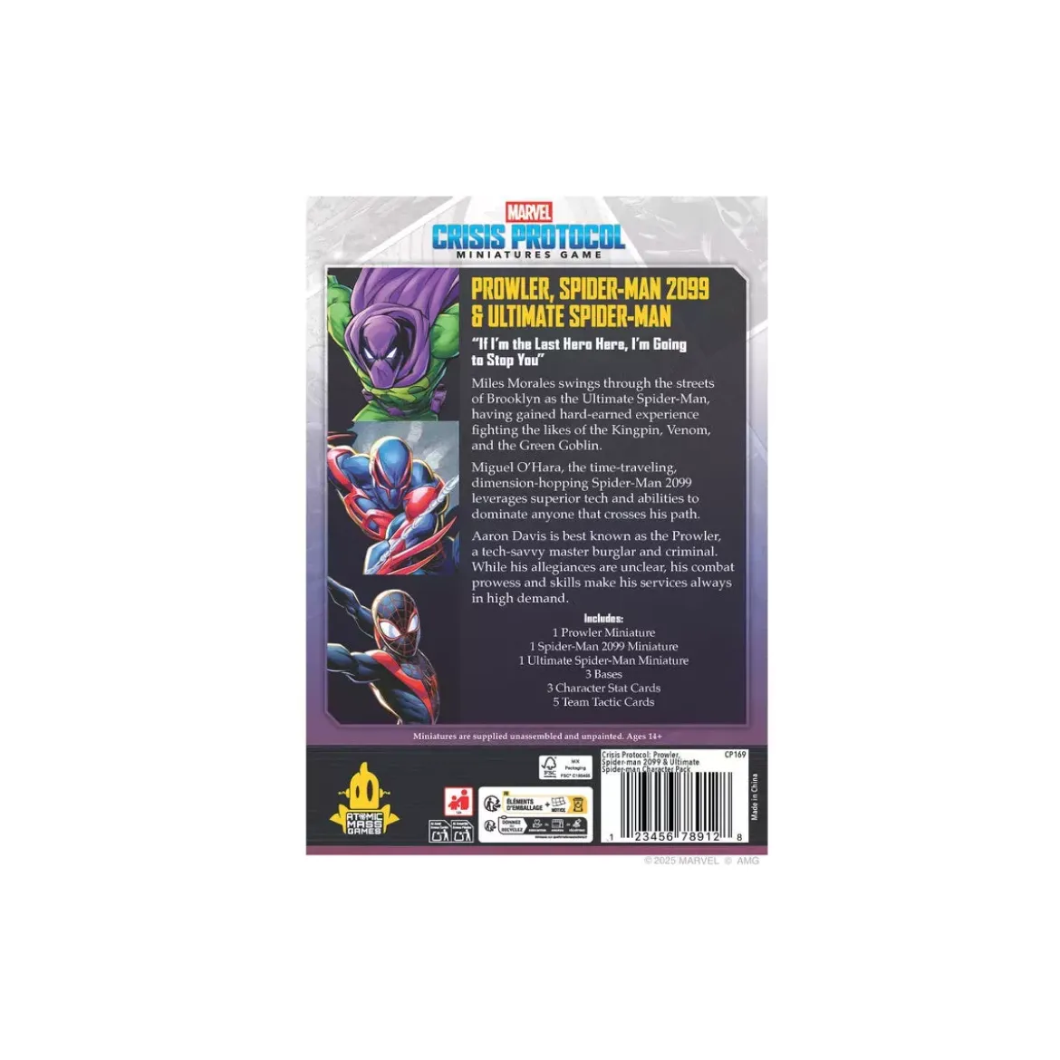 Marvel Crisis Protocol : Prowler, Spider-Man 2099 & Ultimate Spider-Man - Character Pack