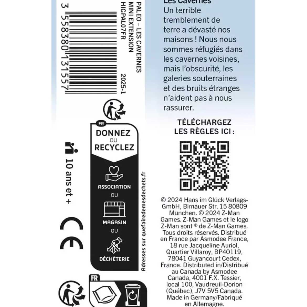Paleo : Les Cavernes - Mini Extension