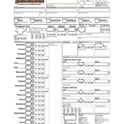 Pathfinder 2 : Fiches de Personnages