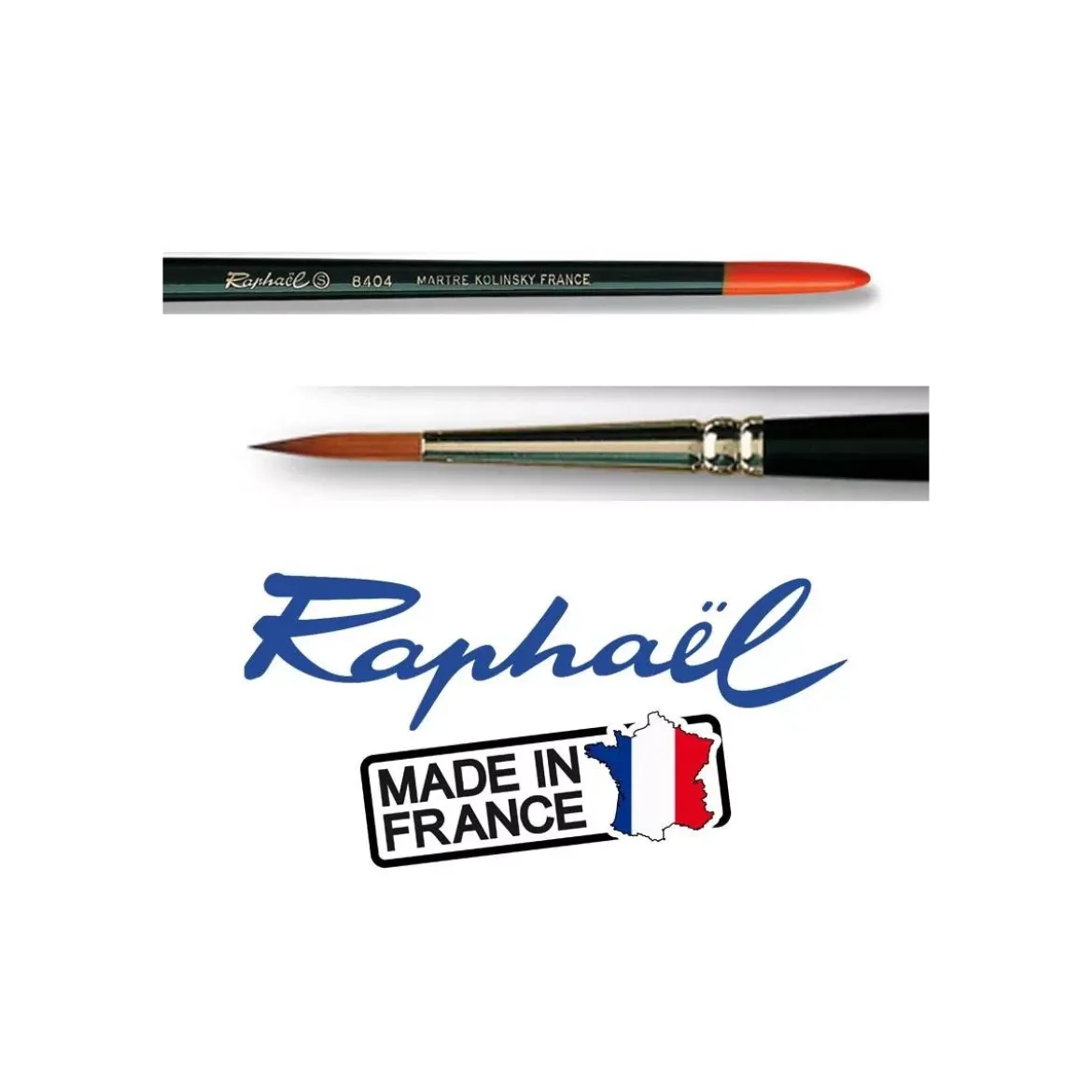 Pinceau Raphaël Kolinsky S 8404 - Taille n° 5/0 Pointe Fine
