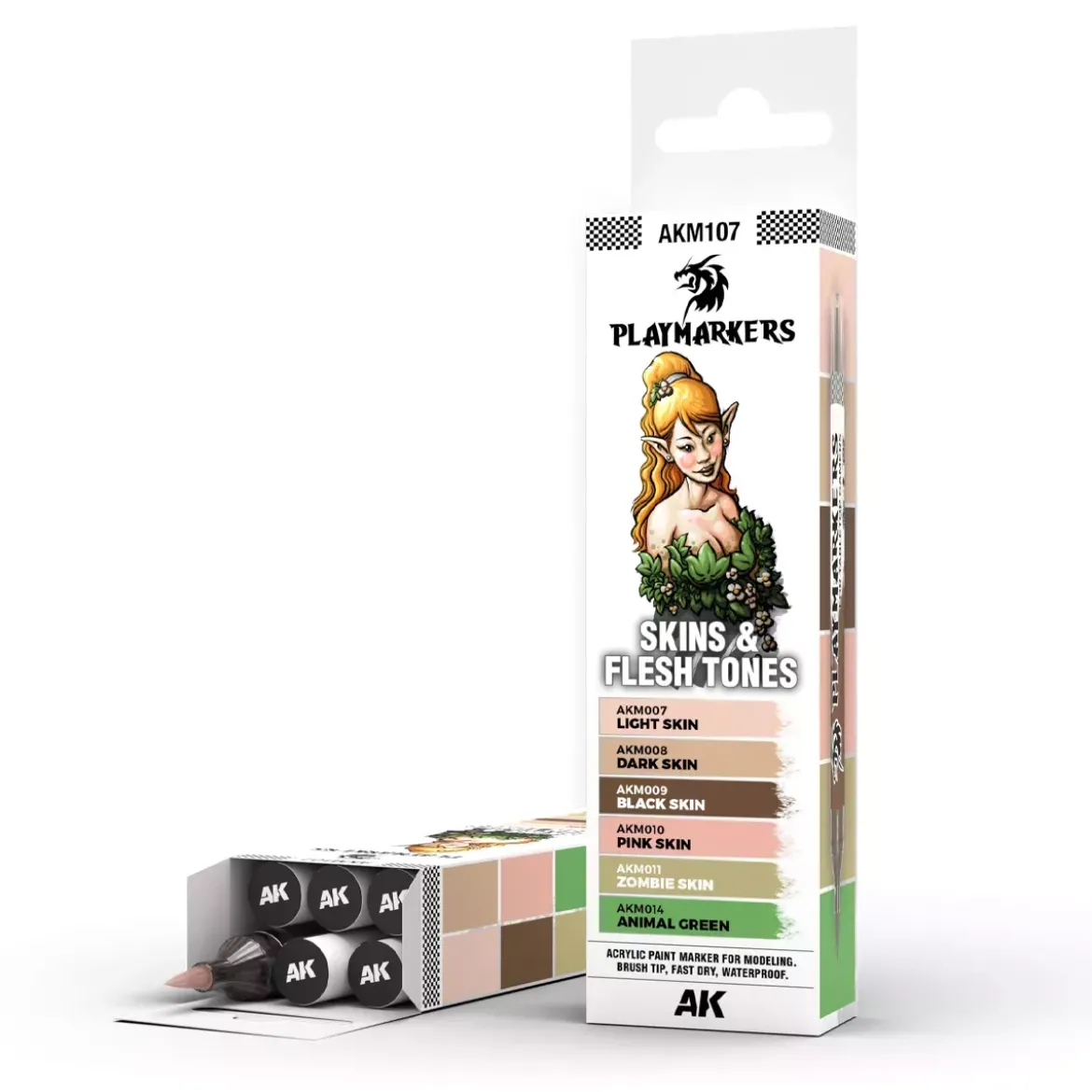 Playmarkers Set : Skin & Flesh Tones - AK Interactive