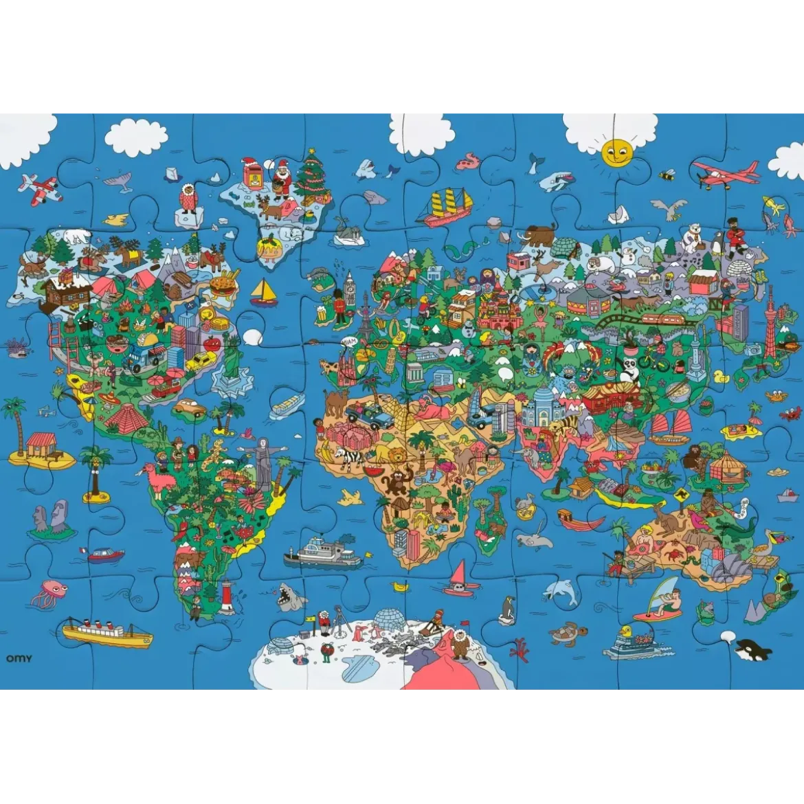 Puzzle Atlas - 54 pièces