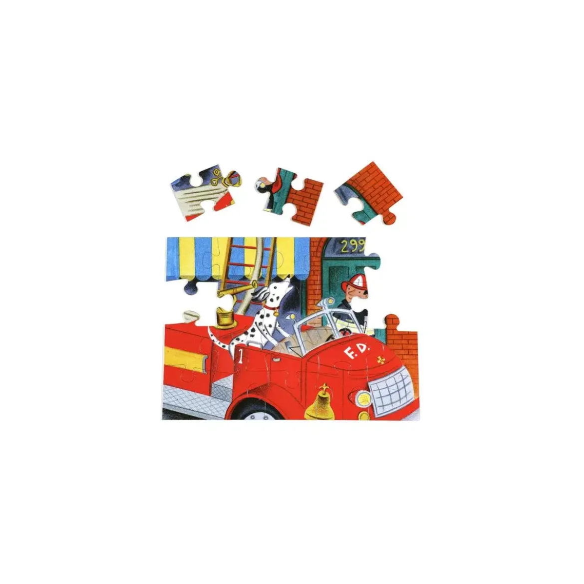 Puzzle Camion Pompier - 20 pièces