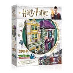 Puzzle 3D Harry Potter Diagon Alley : Boutiques Madame Guipure et Glaces Florian Fortarôme - 290 pièces