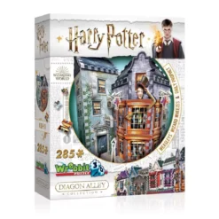 Puzzle 3D Harry Potter Diagon Alley : Boutiques Weasley, farces pour sorciers facétieux et La Gazette du Sorcier - 285 pièces