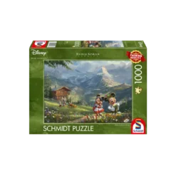 Puzzle Disney Mickey et Minnie dans les Alpes - 1000 pièces