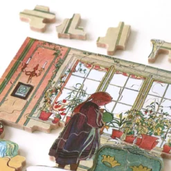 Puzzle Fleurs sur la Fenêtre - 80 pièces