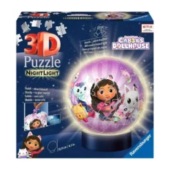 Puzzle Gabby's Dollhouse 3D Ball Illuminé - 72 pièces