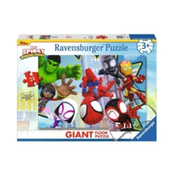 Puzzle Giant Floor Spidey : Une équipe fantastique - 24 pièces