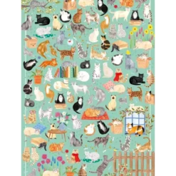 Puzzle Gibsons The Art File : It's a Cat's Life - 1000 pièces