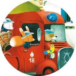 Puzzle Le Camion de Pompier - 16 pièces