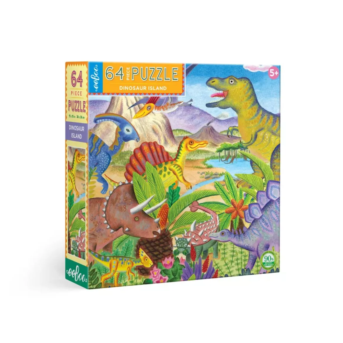 Puzzle Île des Dinosaures - 64 pièces