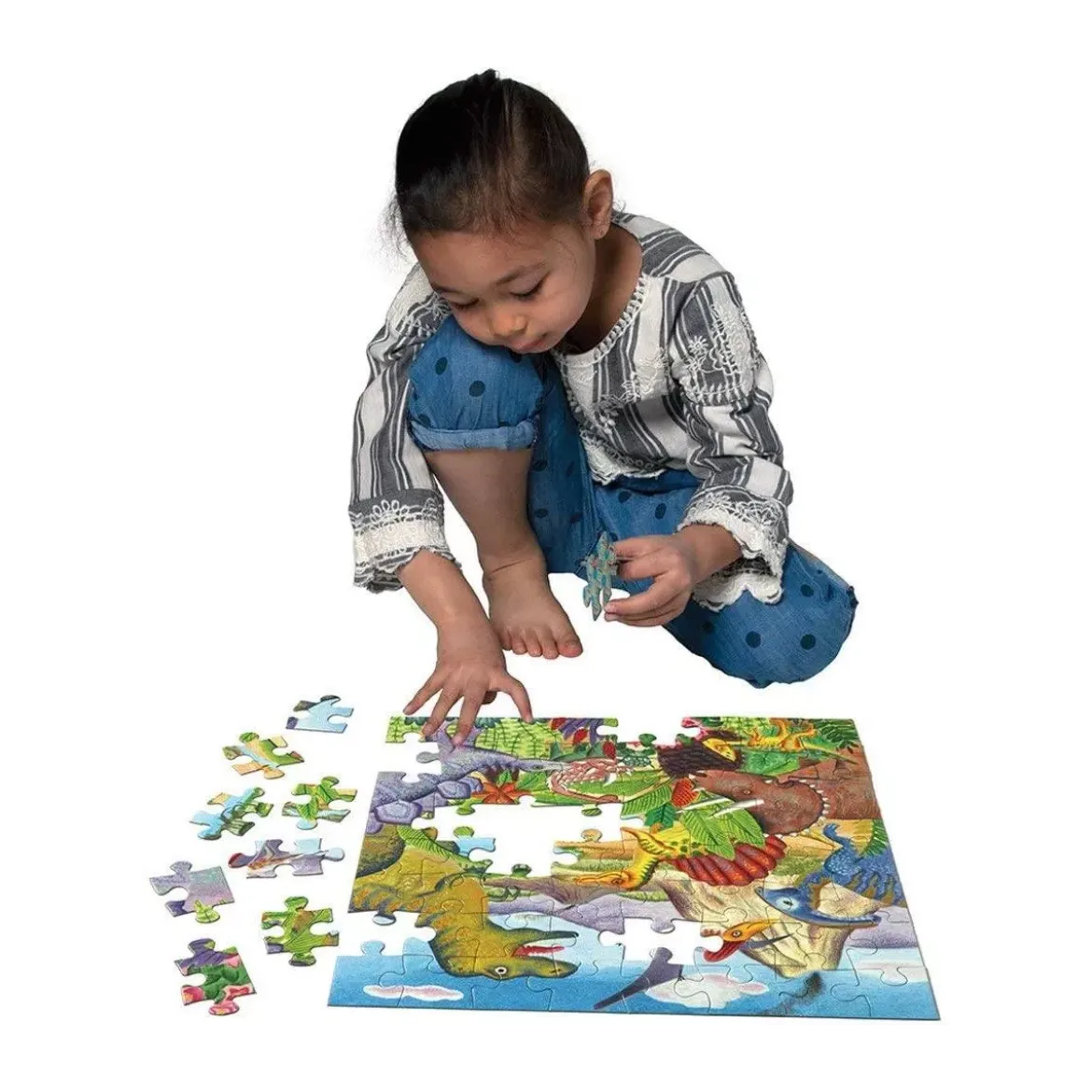 Puzzle Île des Dinosaures - 64 pièces