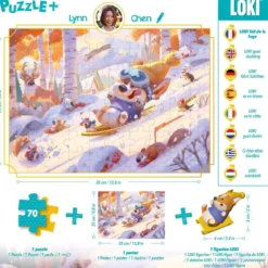 Puzzle Loki fait de la luge - 70 pièces