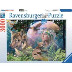 Puzzle Loups au Clair de Lune - 3000 pièces