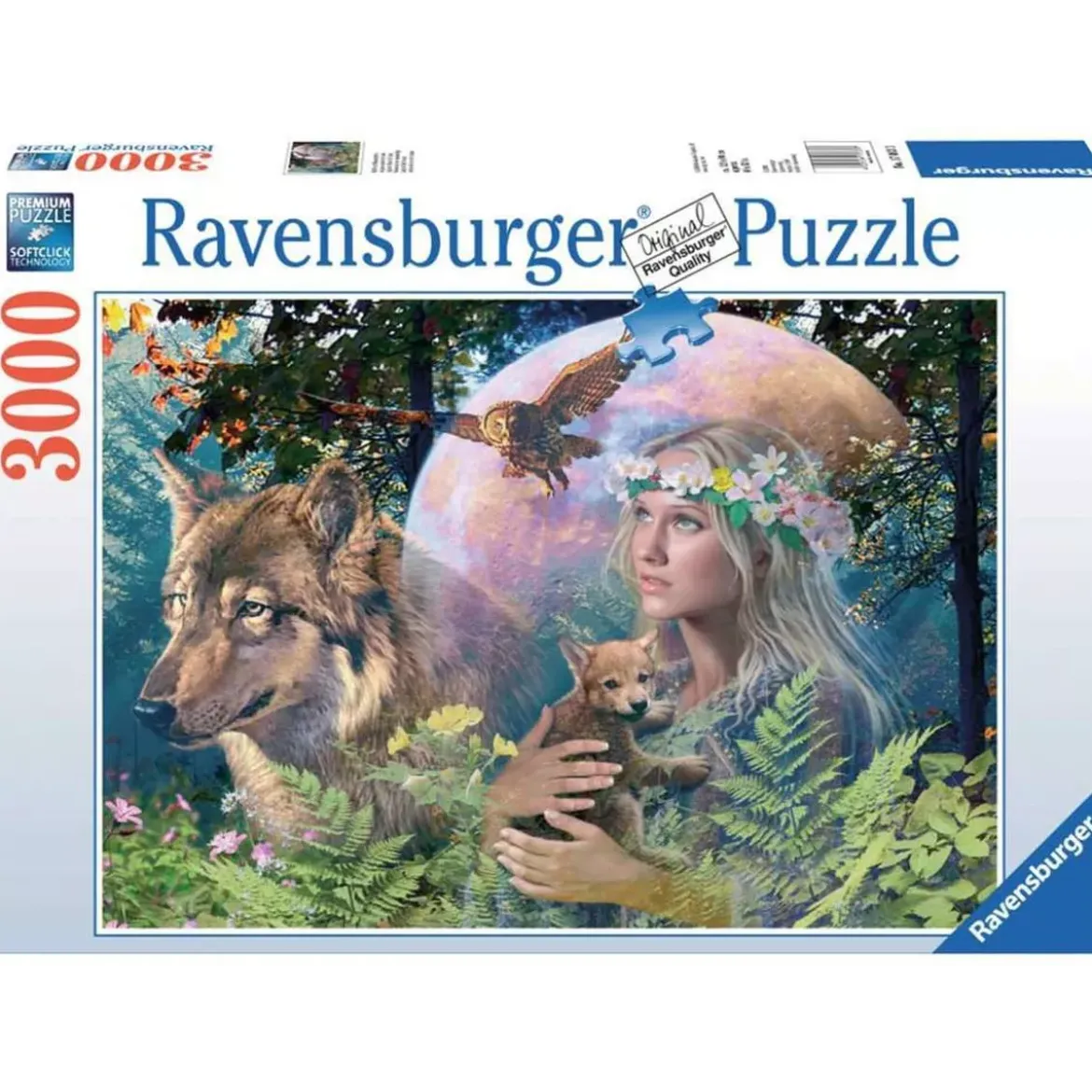 Puzzle Loups au Clair de Lune - 3000 pièces