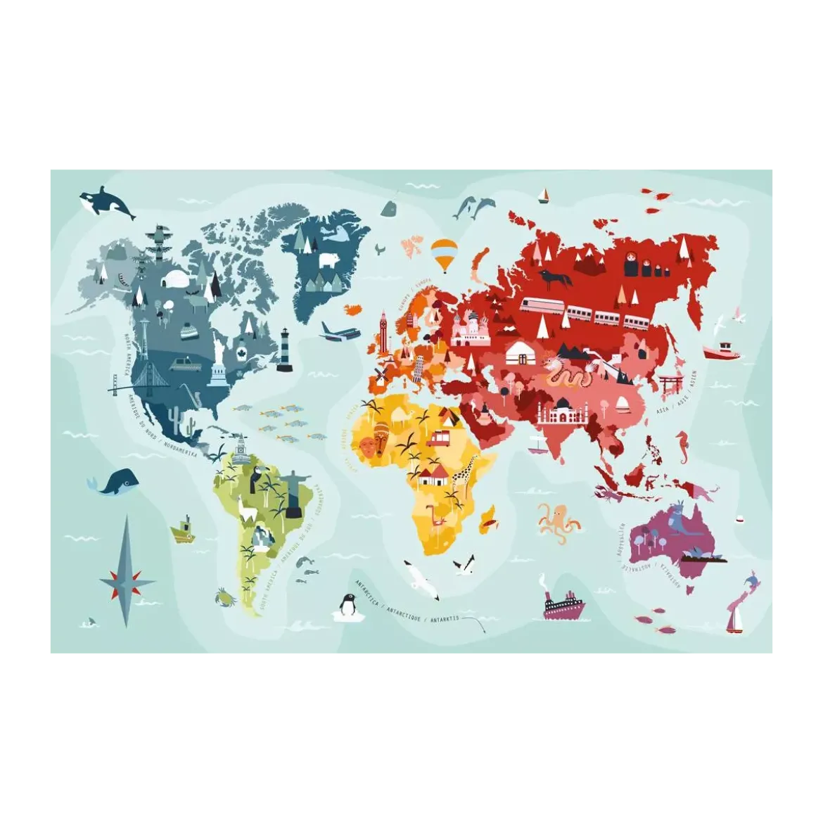 Puzzle Monde - 252 pièces