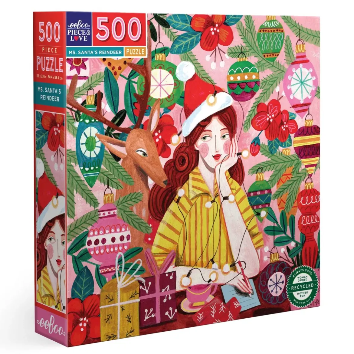 Puzzle Ms. Santa's Reindeer - 500 pièces