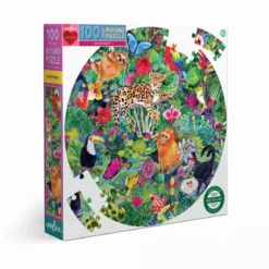 Puzzle Rond Forêt Tropicale - 100 pièces