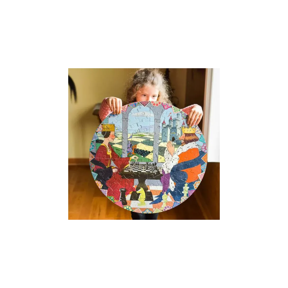 Puzzle Rond Gambit de la Reine - 100 pièces