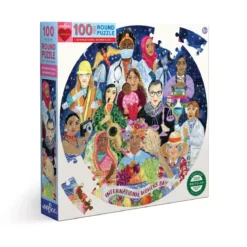Puzzle Rond Journée de la Femme - 100 pièces